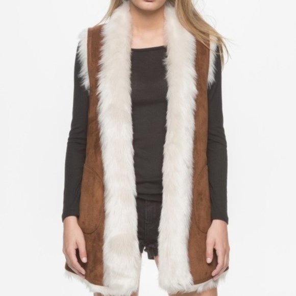 Andrew Marc Jackets & Blazers - Faux Fur/Suede Reversible Vest!